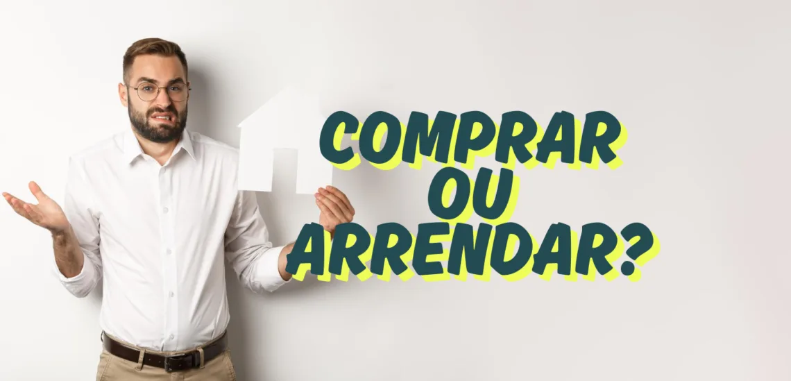 Homem indeciso entre comprar e arrendar